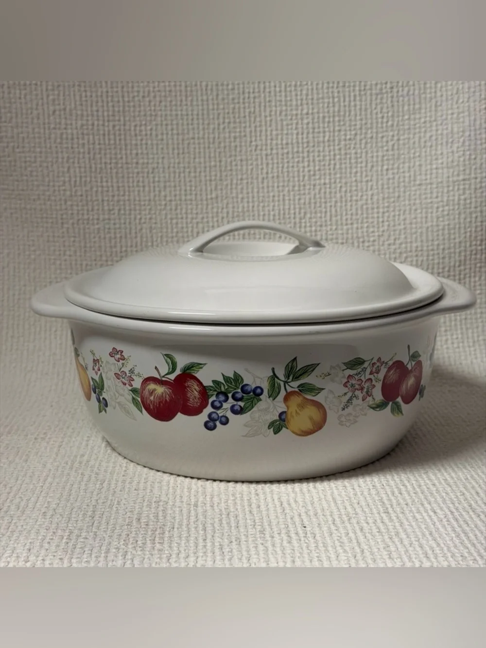 Corelle Coordinates Chutney Fruit 2.5 Ot Stoneware Casserole Dish With Lid
